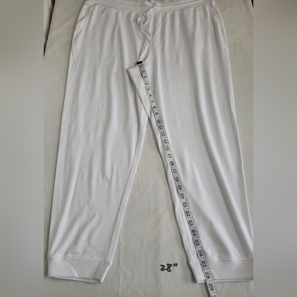 Talbots Haven Well Within 100% Cotton White Joggers NEW Size XXL - Picture 9 of 10